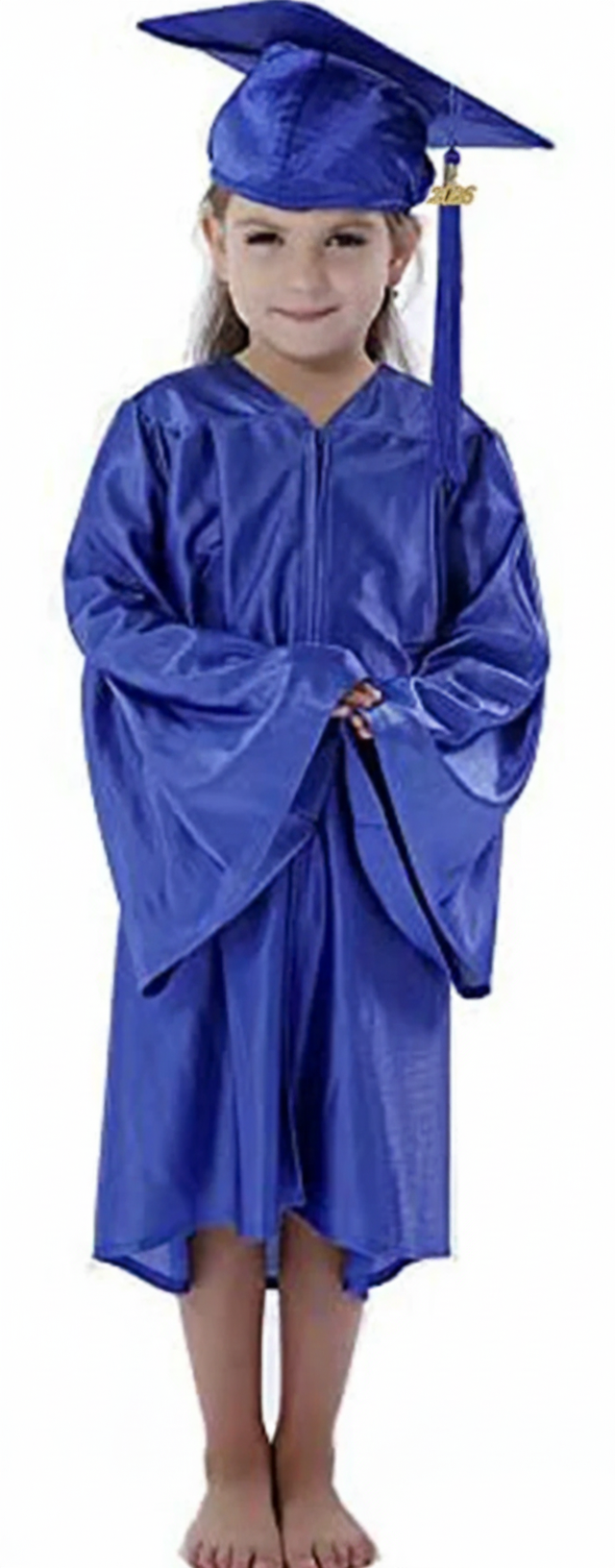 Shiny Kinder Royal Cap, Gown & Tassel for Graduation