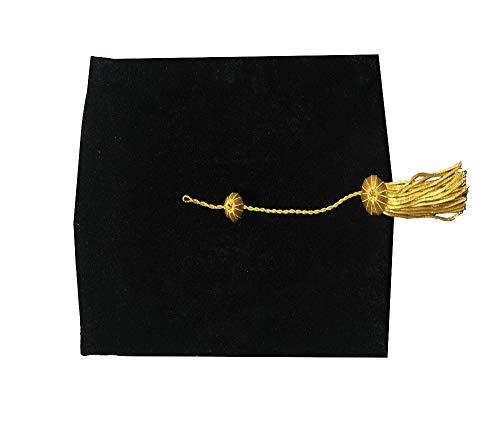 4-Sided Graduation Tam – Bachelor/Master Faculty Velvet Cap with Tassel
