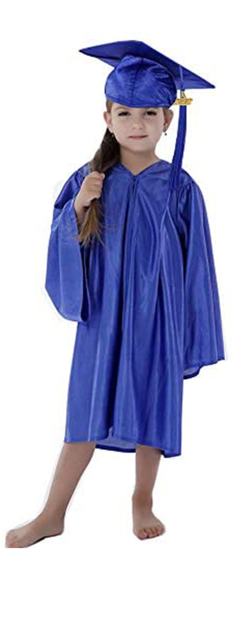 Shiny Kinder Royal Cap, Gown & Tassel for Graduation