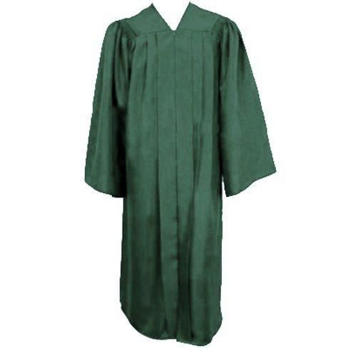 Matte Hunter Green Graduation Gown Matte Hunter Green Graduation Gown