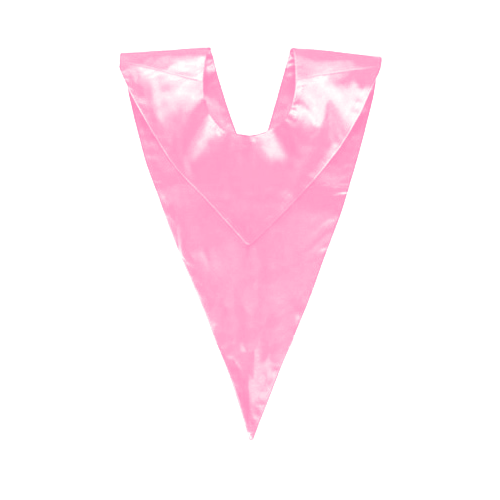 Pink Graduation V-Stole