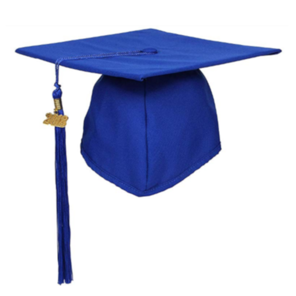 Matte Royal Blue High School Cap & Tassel - Graduation Caps Matte Royal Blue High School Cap & Tassel - Graduation Caps