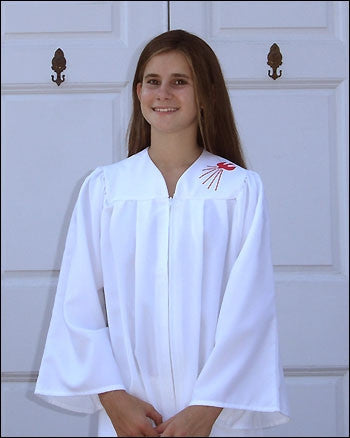 White Dove Confirmation Gown