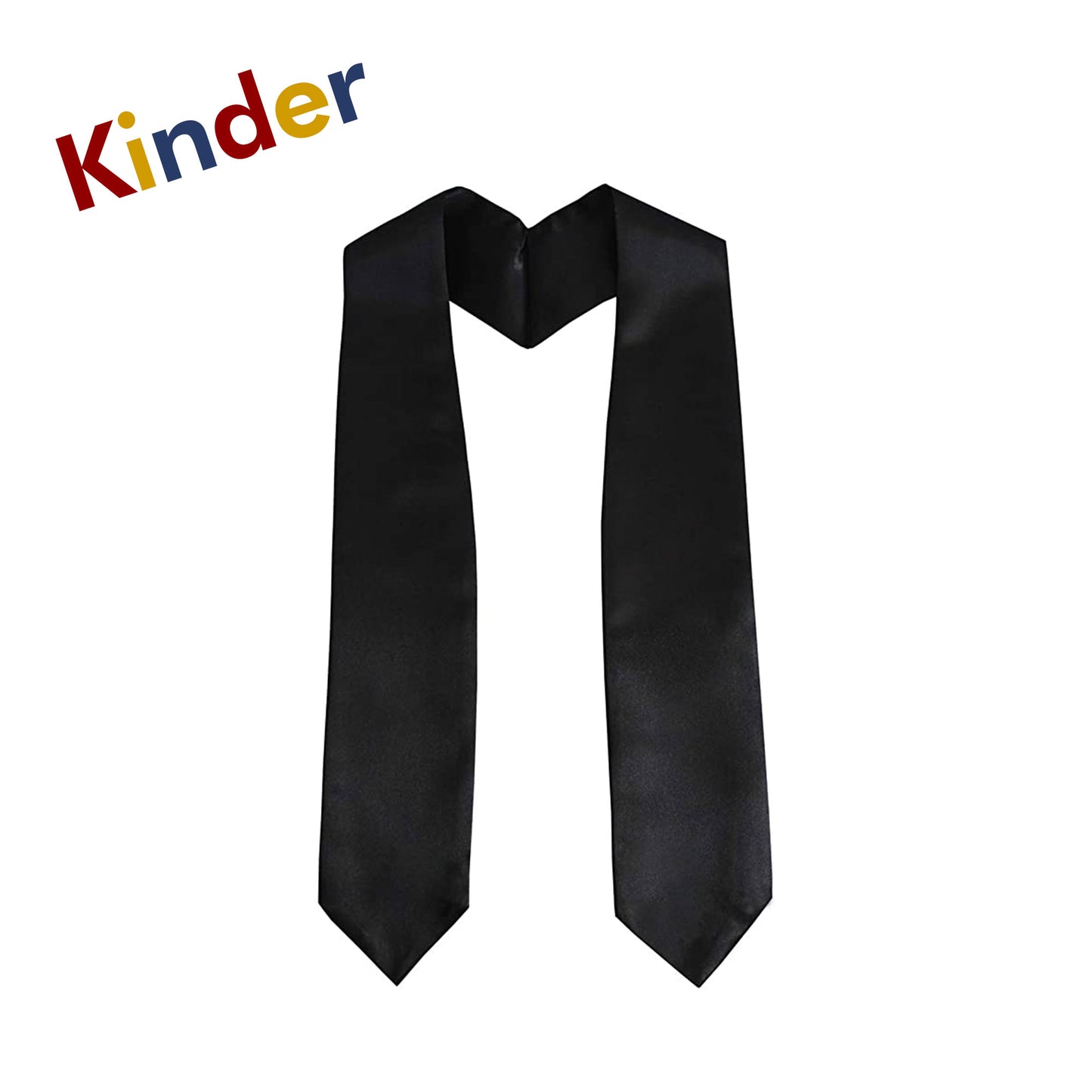 Black Kindergarten Preschool Graduation Stole - Clearance Sale