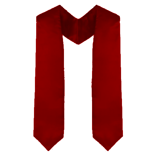 Maroon Graduation Stole