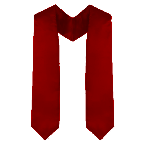 Custom Graduation Stoles Available in 14 colors