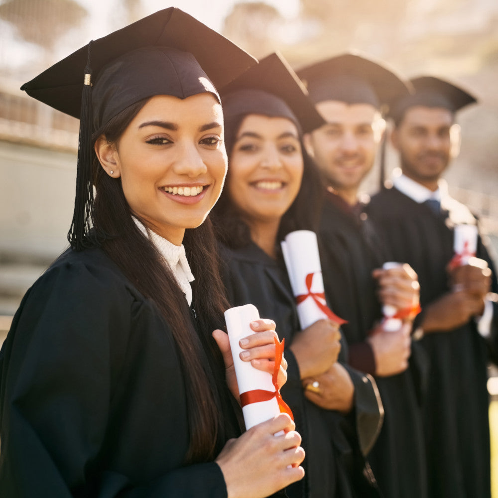 Matte Black Cap, Gown and Tassel for Graduation