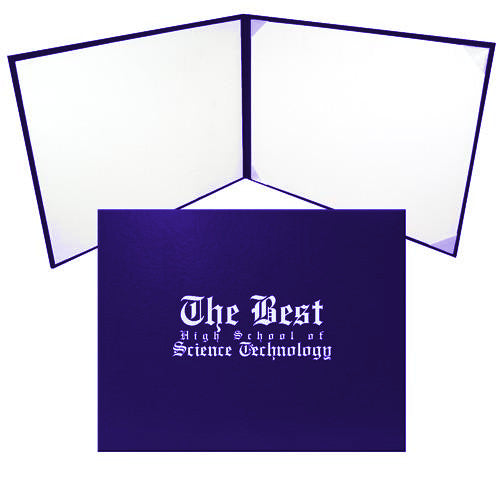 Purple Graduation Diploma Cover