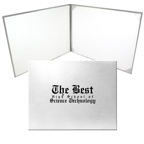 White Graduation Diploma Cover