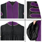 Purple Deluxe Doctoral Gown with Gold Piping - Academic Regalia