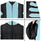 Light Blue Deluxe Doctoral Gown with Gold Piping - Academic Regalia