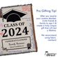 Custom Woven Class of 2025 Throw Blanket – Graduation Gift with Personalized School Name