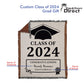 Custom Woven Class of 2025 Throw Blanket – Graduation Gift with Personalized School Name