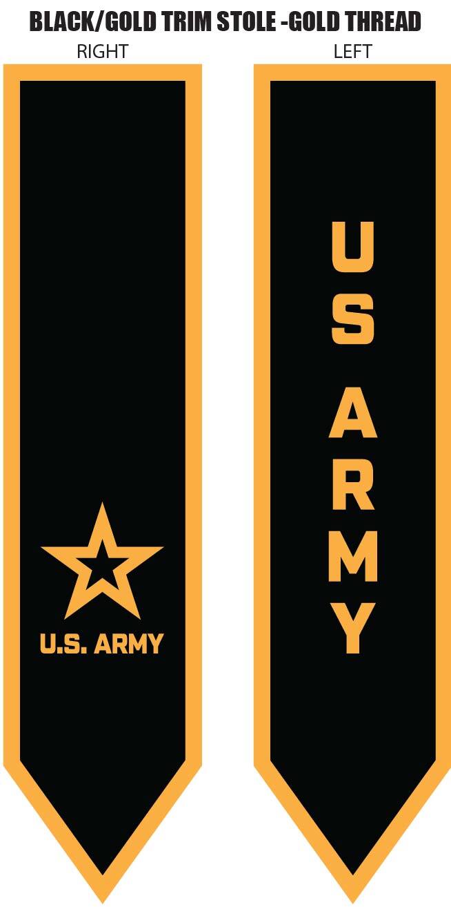 Embroidered U.S. Army Stole