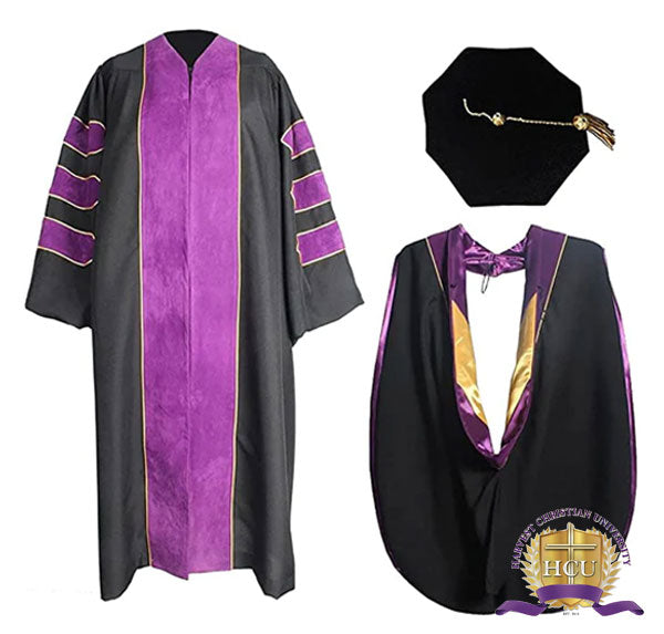 green emerald velvet dress University of California Doctoral Regalia main image 0