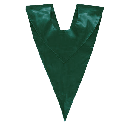 Custom Green Choir V-Stole - Hunter Green