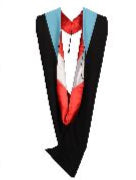 Master Hood - Sky Blue Velvet - Red Lining - White Chevron