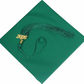 Matte Kelly Green Graduation Cap and Tassel