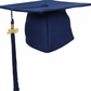 Matte Navy Graduation Cap - NO TASSEL