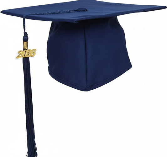 Matte Navy Graduation Cap - NO TASSEL