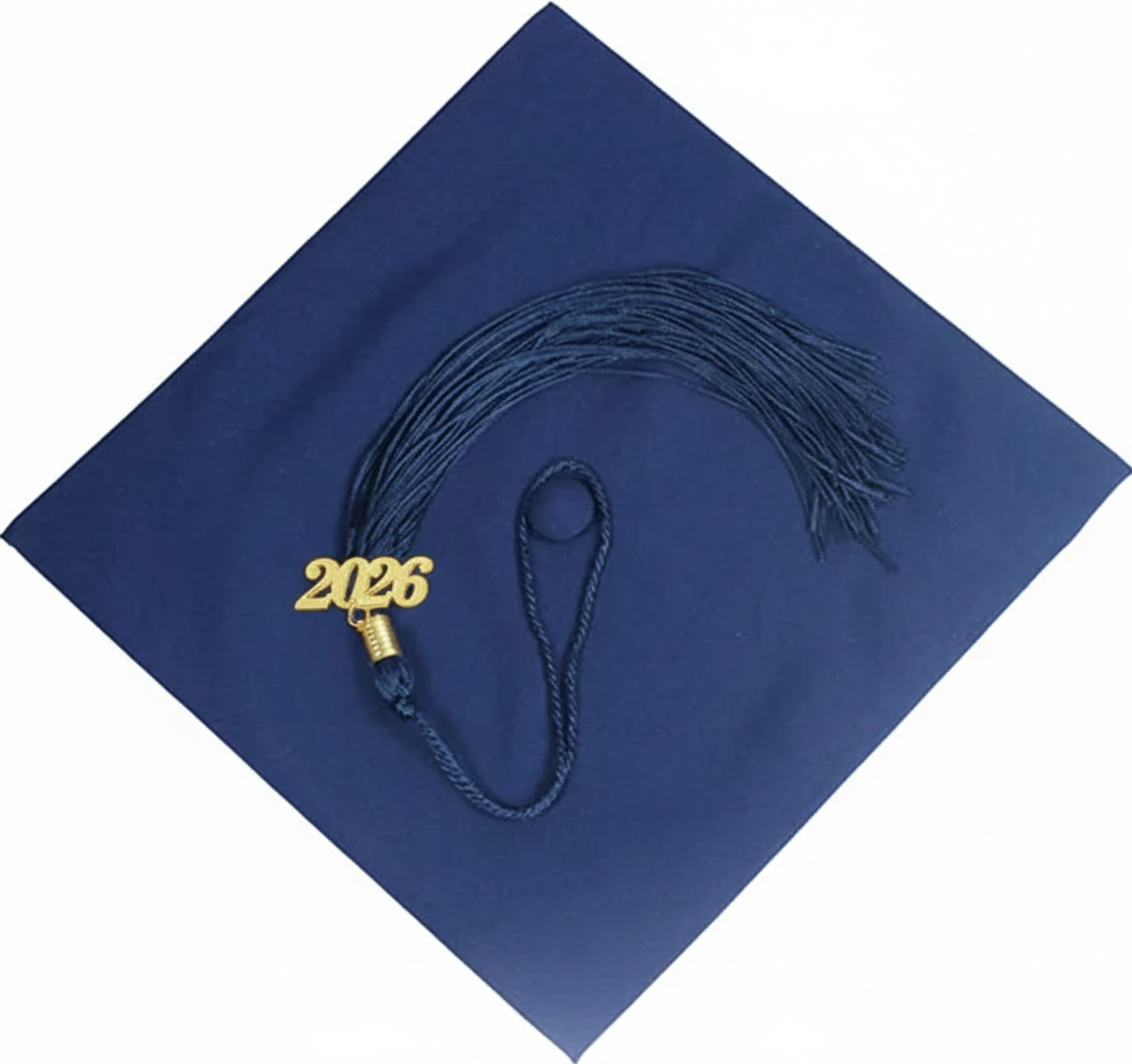 Matte Navy Graduation Cap - NO TASSEL