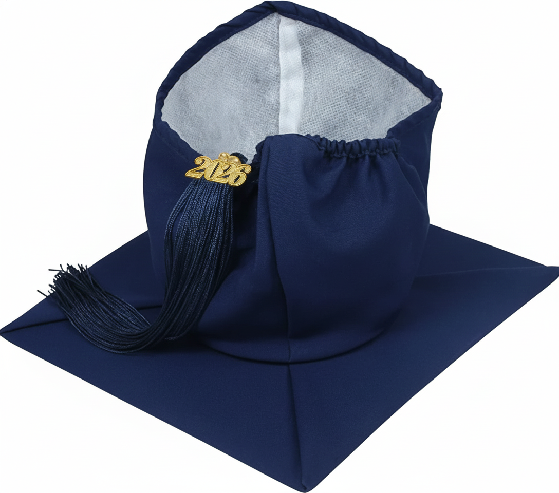 Matte Navy Graduation Cap - NO TASSEL