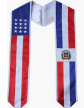 USA/Dominican Republic Flag Graduation Stole - Flag Sashes for Graduates