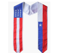 USA/Chile Flag Graduation Stole - Flag Sashes for Graduates