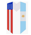USA/Argentina Flag Graduation Stole - Flag Sashes for Graduates