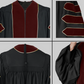 Maroon Deluxe Doctoral Gown with Gold Piping - Academic Regalia