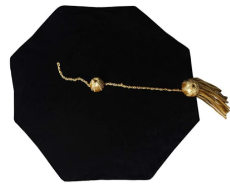 Enoch Grove Doctoral Regalia Set – Emerald Gown with Gold Piping and 8-Sided Velvet Tam
