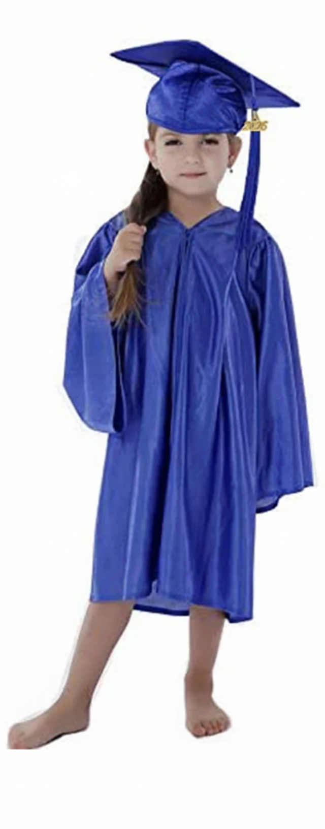 Shiny Kinder Royal Cap, Gown & Tassel for Graduation