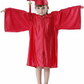 Shiny Kinder Red Cap, Gown & Tassel for Graduation