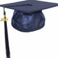 Shiny Navy Graduation Cap