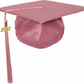 Shiny Pink Graduation Cap and Tassel