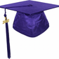 Shiny Purple Graduation Cap