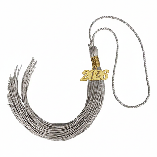Silver Graduation Tassel