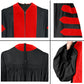 Deluxe Doctoral Gown - No Piping - Red, Black or Royal