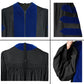 Deluxe Doctoral Gown - No Piping - Red, Black or Royal
