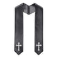 60" CHOIR STOLE WITH WHITE OR GOLD CROSS EMBROIDERY