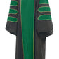 Enoch Grove Doctoral Regalia Set – Emerald Gown with Gold Piping and 8-Sided Velvet Tam