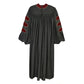 Maroon Deluxe Doctoral Gown with Gold Piping - Academic Regalia