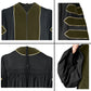 Olive Green Deluxe Doctoral Gown with Gold Piping - Academic Regalia