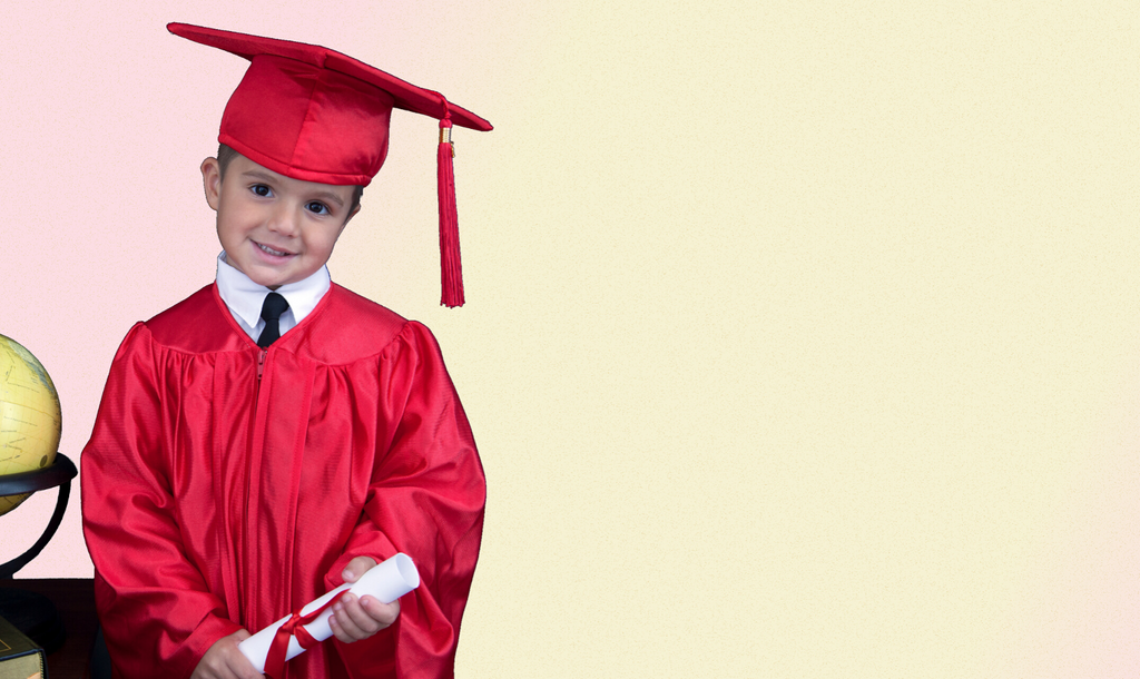 Matte Kindergarten Cap Gown  Tassel Package  9 Colors Available