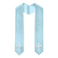 60" CHOIR STOLE WITH WHITE OR GOLD CROSS EMBROIDERY