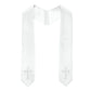 60" CHOIR STOLE WITH WHITE OR GOLD CROSS EMBROIDERY