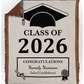 Custom Woven Class of 2026 Throw Blanket – Graduation Gift with Personalized School Name