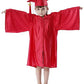 Shiny Kinder Red Cap, Gown & Tassel for Graduation