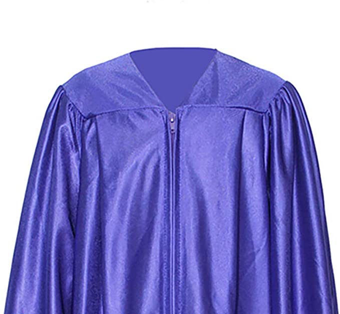Shiny Kinder Purple Cap, Gown & Tassel