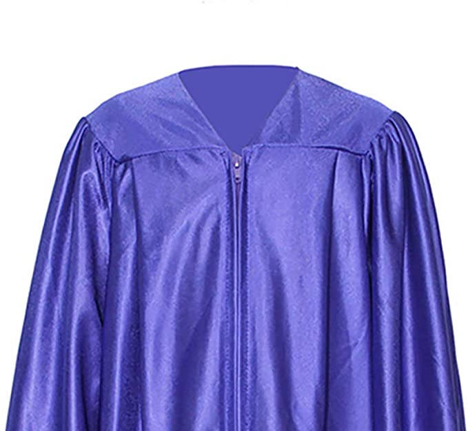 Shiny Kinder Purple Cap, Gown & Tassel for Graduation